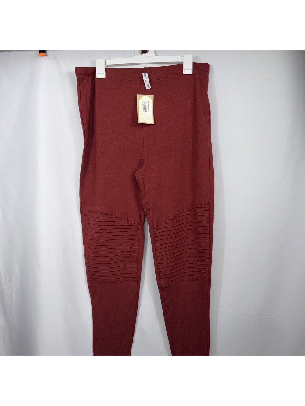 Zenana 3X Fired Brick Moto Leggings NWT